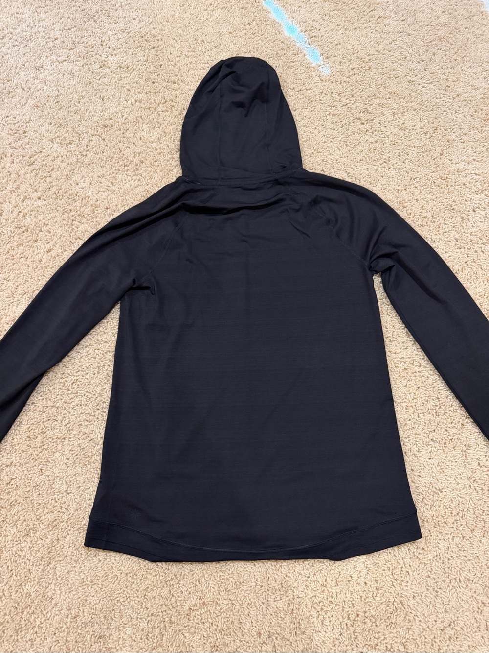 Athleta Black Full-Zip UPF Hooded Jacket - Picture 3 of 4